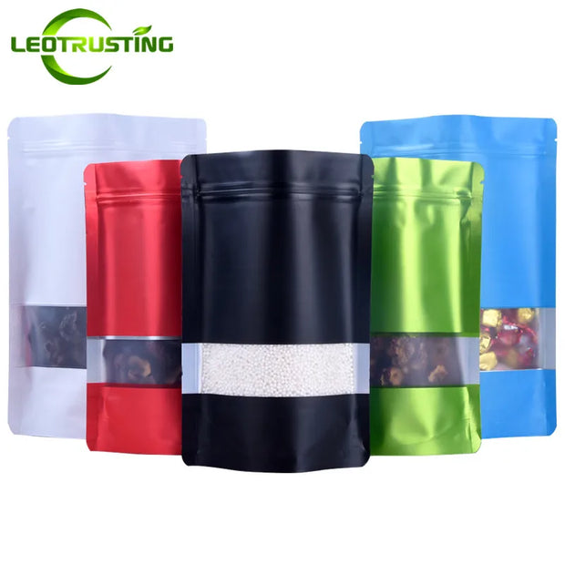 50pcs Matte Foil Zip Bags