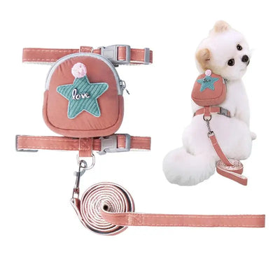 Small Dog Backpack -  Five-Pointed Star